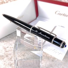 Bolígrafo Cartier Diabolo resina negra con caja y papeles *NOMBRE GRABADO