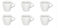 Villeroy & Boch Manufacture Rock Blanc 6Er Set Espressoobertasse Weiß D. 6.5Cm