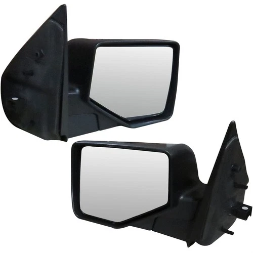 Pair Power Mirrors For 06-10 Ford Explorer Heated Manual Folding Textured Black