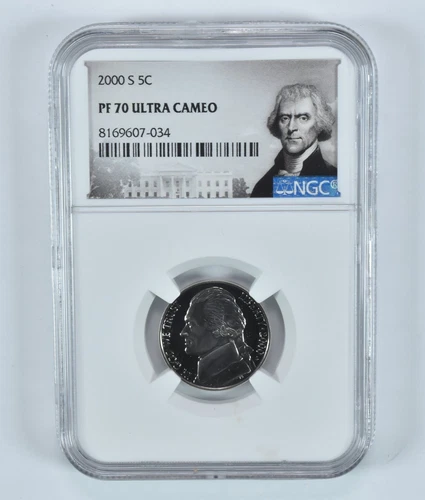 2000-S Jefferson Nickel PF70 UCAM NGC Special Label *5010