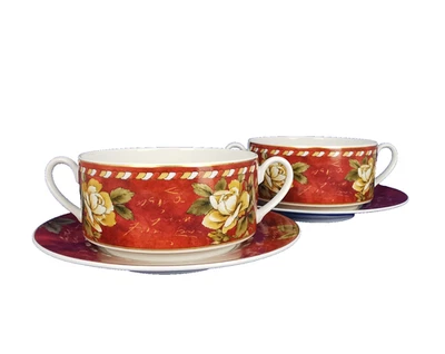 ROSENTHAL Renaissance Ambra 2x Suppentasse mit Untertasse Suppenteller Classic - Bild 1 von 4