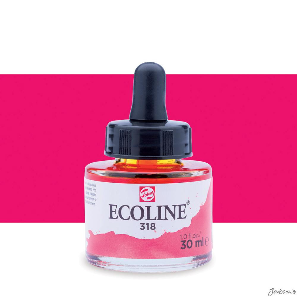 Royal Talens Ecoline Liquid Watercolour Ink Dye 30ml Carmine For Illustration
