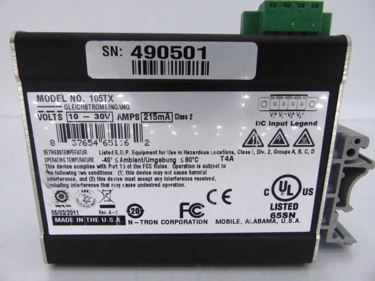 RED LION CONTROLS 105TX ETHERNET SWITCH - Image 3 of 3