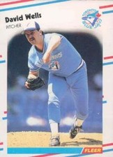 1988 Fleer Update Glossy #U-69 David Wells ROOKIE CARD Toronto ID:68793. rookie card picture