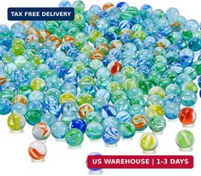 Sotiff 1000 Pieces Marbles Bulk Cats Eyes Glass Marbles Color Mixing 0.55 Inch S