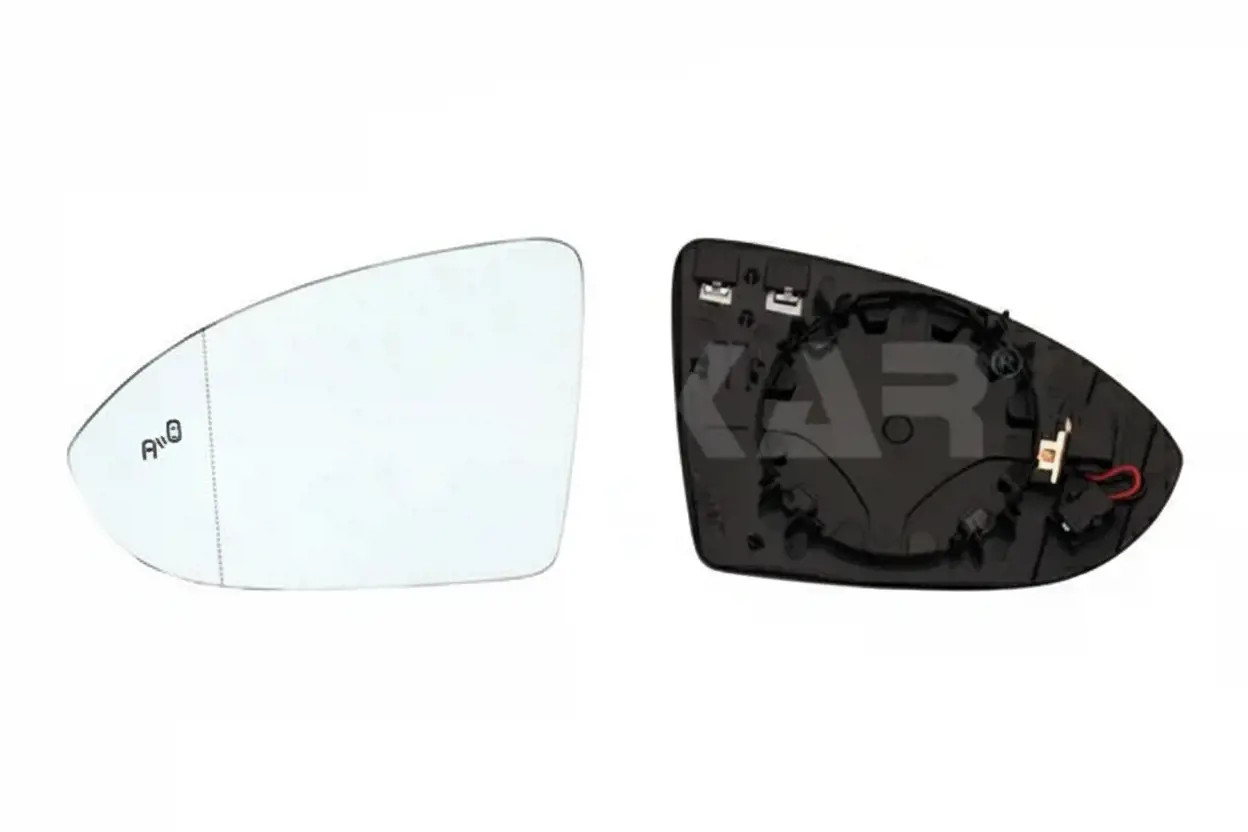 Mirror insert glass Left Heatable 6451138 ALKAR for VW GOLF VII Estate GOLF VII