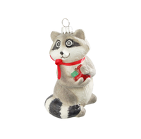 Krebs Glas Lauscha AnhäNger WaschbäR - Christbaumschmuck Aus Glas - Ca. 9 Cm