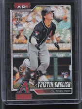 2026 Topps Series 1 Tristin English #346 Rookie Black Sand Glitter Foil /10