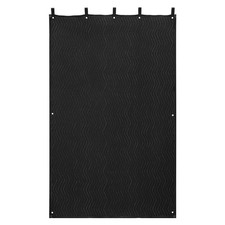 80x48in Sound Dampening Blanket with Grommets  Black Soundproof Curtain