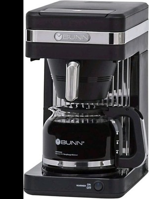 BUNN 10-Cup Speed Brew Elite Coffee Maker Black Stainless Steel Trim Fast CSB2B