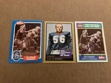 Joe Schmidt Signed Card Lot ; Enor & Swell Football Cards! with COA