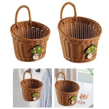 Panier de rangement décoratif, panier mural suspendu pour jouets, légumes,