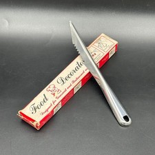 Vintage Stainless Steel Food Decorator Knife Zester Original Box USA Made Tool