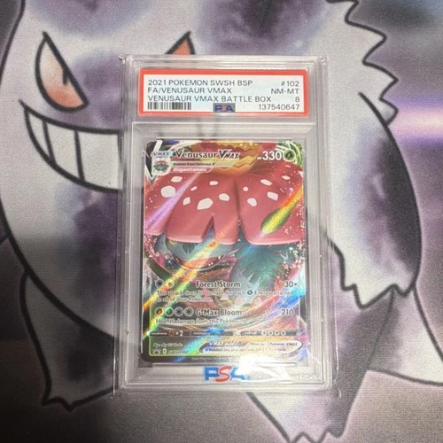 PSA 8 Venusaur VMAX Full Art Promo Holo SWSH102 Pokémon Sword & Shield