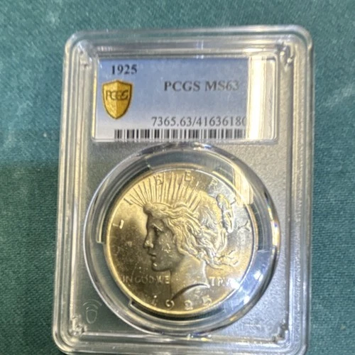1925 Peace Dollar PCGS MS63 Silver $1