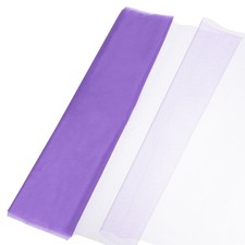19" by 10.9 Yard Tulle Fabric Backdrop Curtains for Decor Wedding Deep Purple