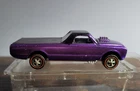 Hot Wheels Redline CUSTOM FLEETSIDE Purple Black Interior Very Nice