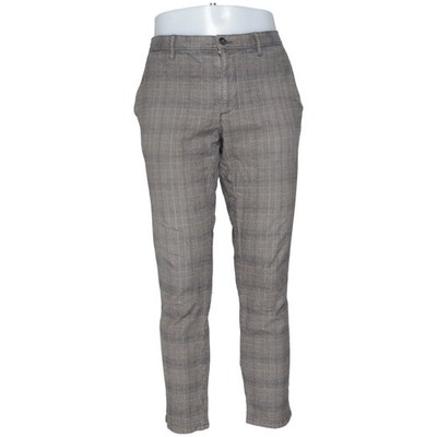 Alberto, Stoffhose, Größe: 35/30, Grau/Beige, Baumwolle/Elasthan, Glencheck #Jzb