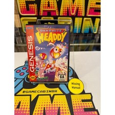 Sega Genesis - Dynamite Headdy (Game & Box)