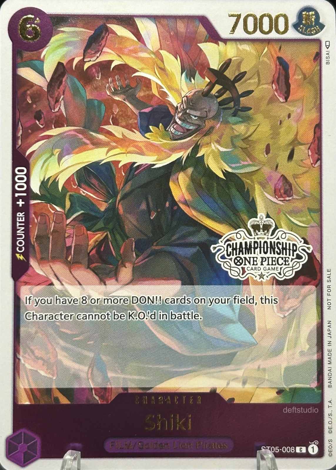• Shiki • ST05-008 Store Championship Promo Pack Foil One Piece TCG NM