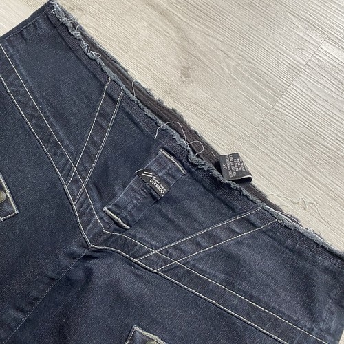 Vintage Y2K Marithe Francois Girbaud Womens Huge Pockets Denim Mini Skirt Sz 30 - Picture 2 of 9