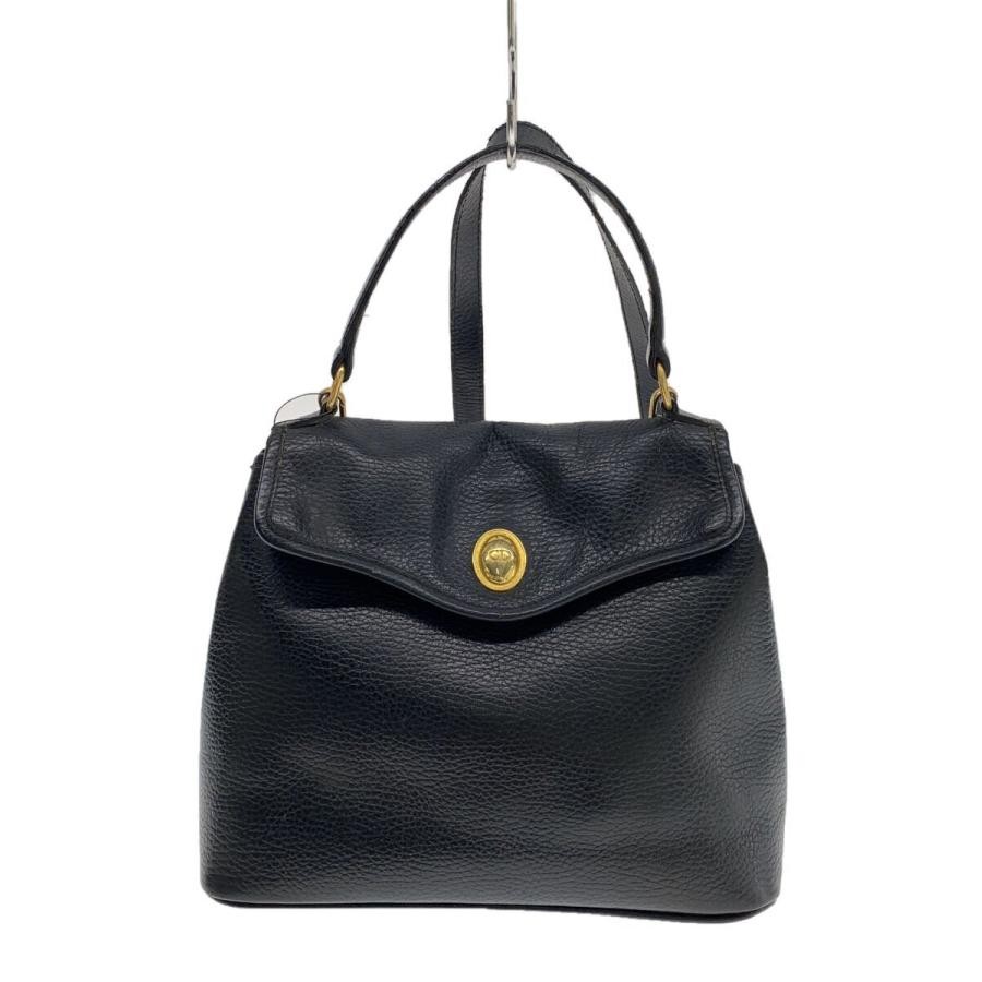 Christian Dior◆Handbag/Leather/BLK/Plain from Japan