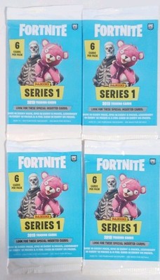 Panini Fortnite Series 1 2019 Trading Card Packs Lot of 4 Cuddle Team Leader