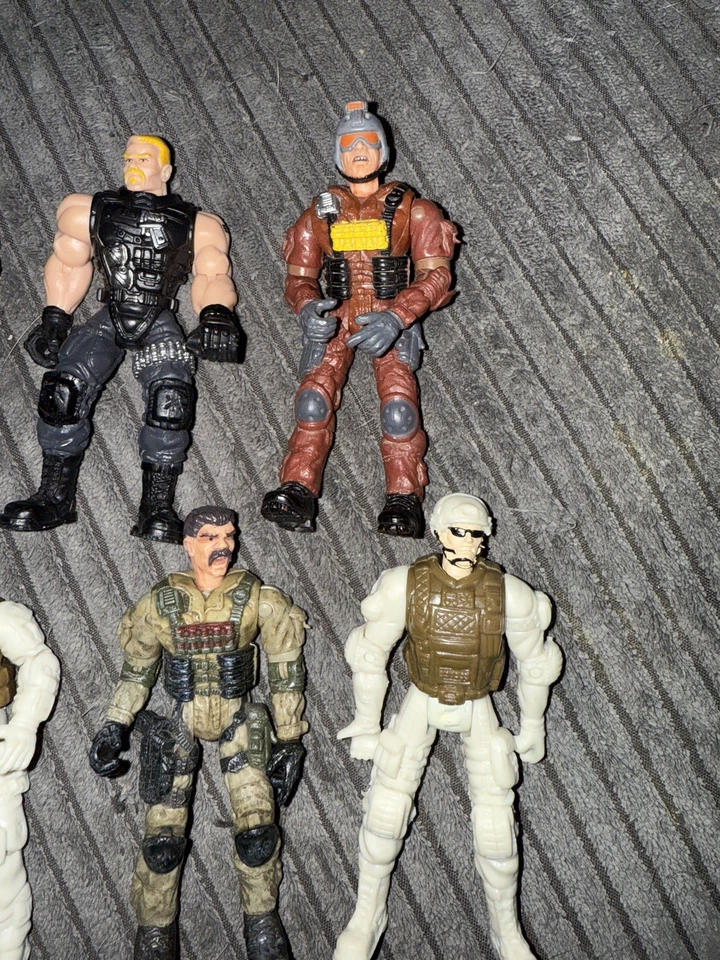 Lote de Siete Héroes Verdaderos Centinela 1 Figura Soldado Militar 4" Chap Mei Foto 3 de 3