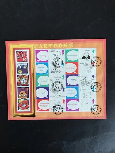 GB 2001 "Cartoons" Benham L/Edition Stamp FDC Issue Used.