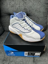 Shaq Speed Demon Mid Top Men Size 11 White Gray Blue Basketball Shoe AQ95015MWS