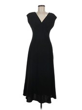 Chaps Women Black Cocktail Dress 6
