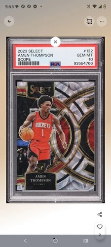 2023-24 Panini Select - Premier Level Amen Thompson #122 Scope Prizm (RC)