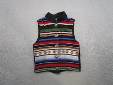 VTG Miller Stockman For Western Living Blanket Western Vest Women's Size M Rodeo