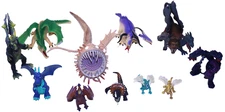 lot of 11 Dragon Figures Toys Various Manufacturers How to Train Your Dragon