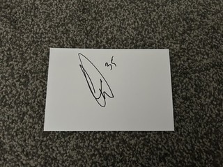 Owen Bevan AFC Bournemouth Football Club Signed 6x4 card Hibernian Yeovil Truro