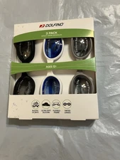 DOLFINO 3 PACK ADULT  SWIM GOGGLES UNISEX