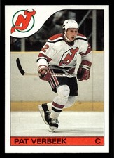 1985-86 Topps Pat Verbeek #56 - New Jersey Devils - NM+