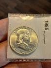 1955 SILVER FRANKLIN HALF DOLLAR UNC FBL