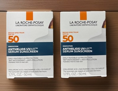 La Roche-Posay Anthelios UV Air Serum Sunscreen SPF 50 1.7oz  2 PACK New Sealed
