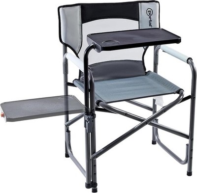 Portable Folding Camping Chair with Side Table, Cup Holder, Heavy Duty 300 lb