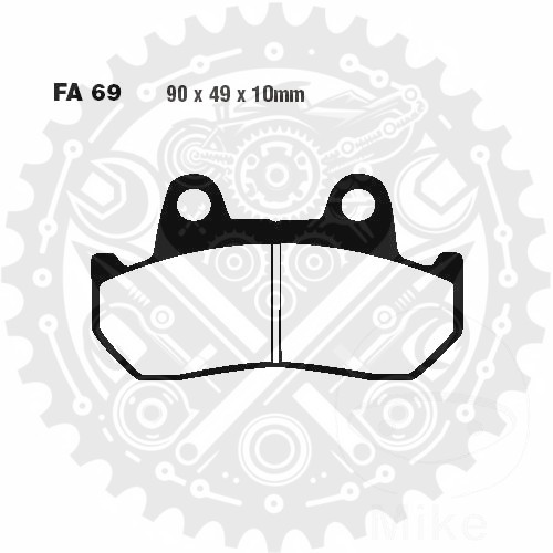 Nowe klocki hamulcowe EBC Organic FA pasują do Honda CB 900 F 1981-1983 - Zdjęcie 1 z 5
