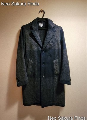fwk by Engineered Garments Damen Chester Mantel mit Kapuze XS Navy Dunkelgrau