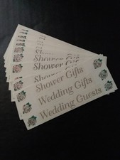 Creative Memories Lot of Twelve Stickers 2" x 5" Wedding Labels