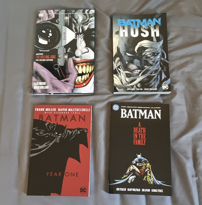 DC Comics Batman Lot: Killing Joke, Hush, Year One, Death In The Family