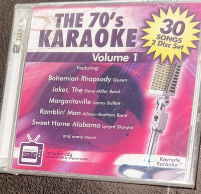 70's Karaoke, Vol. 1 by Karaoke (CD) 2 Discs - 30 Songs - BRAND NEW