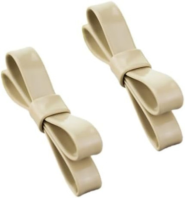 2 Pcs 2.8Inch Popular PU Leather Bridal Prom Bow Repair Shoe Clips Shoe Charm Ac