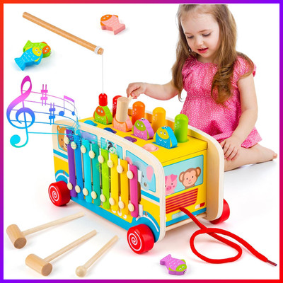 Hammerspiel Holzspielzeug Montessori Motorikspielzeug ab 1 Jahr Geschenk Kinder