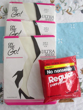4 Packs Ultra Sheer Pantyhose Hosiery Stocking Queen Size No Nonsense NEW