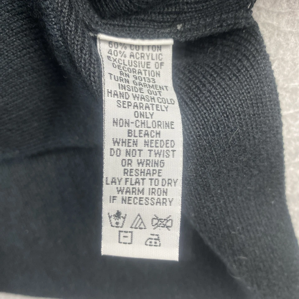 Bob Mackie 3X Black Feather Embroidered Cardigan Sweater Knit Jacket - Image 3 of 4