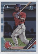 2019 Bowman Draft Chrome Sky Blue Refractor Cameron Cannon #BDC-166 0o8v